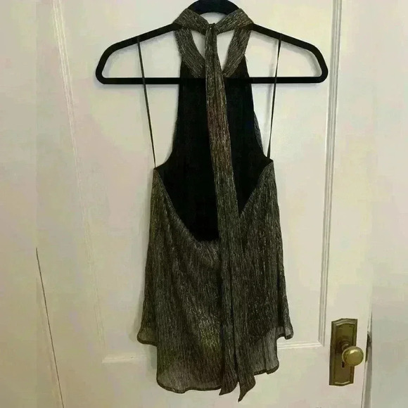 ASTR the Label Tina Metallic Halter Top - Picture 8 of 11